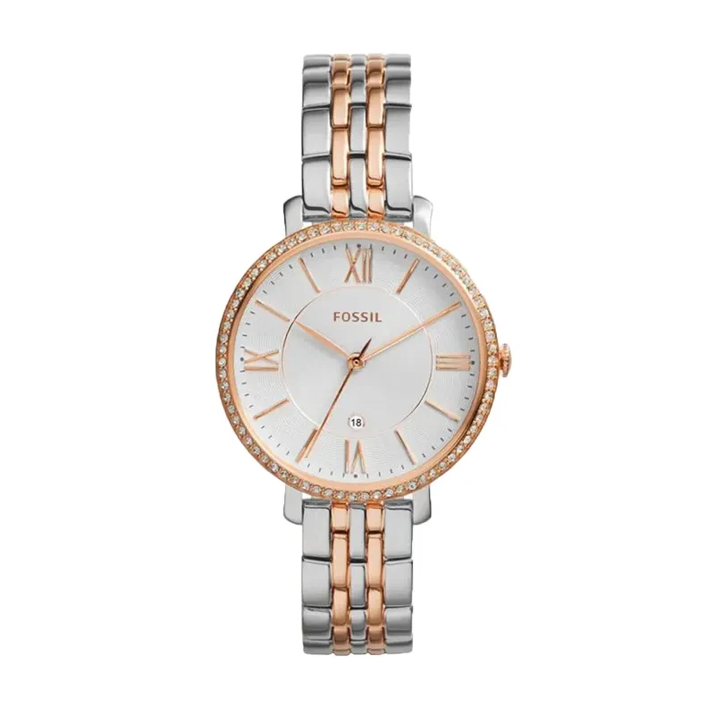 Fossil Jacqueline Two-tone White Dial Ladies Watch